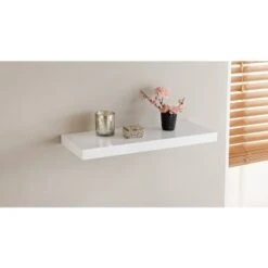 Norsk High Gloss Shelves 60cm - White