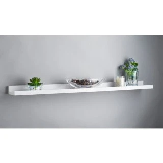 Lokken Wide Picture Shelf - White