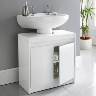 Norsk High Gloss Under Sink Cabinet - Image 2