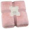 Aspen Faux Fur Throw - Blush