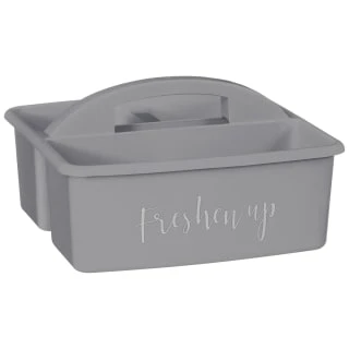B&M Grey Slogan Cleaning Caddy - Freshen Up