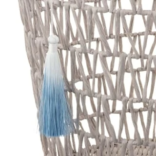 B&M Storage Basket With Tassel - Grey - Image 2