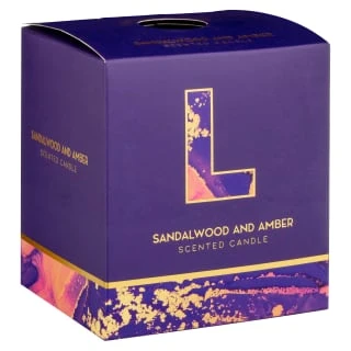 B&M Alphabet Candle (Assorted) - Sandalwood & Amber - Image 7