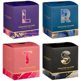 B&M Alphabet Candle (Assorted) - Sandalwood & Amber - Image 6