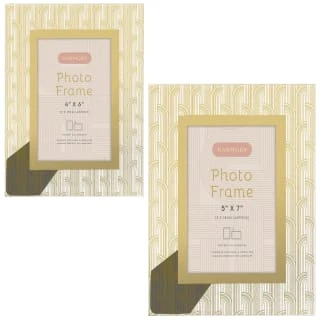 B&M Harmony Glass Photo Frame 5 X 7" - Gold - Image 4