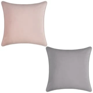 Supersoft Velvet Cushion Covers 2pk - Blush - Image 3