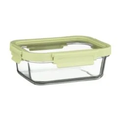 B&M Green Glass Food Container - Medium