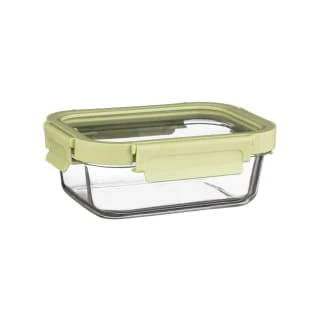 B&M Green Glass Food Container - Small