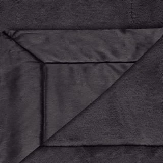 Heritage Collection Aspen Faux Fur Throw - Charcoal - Image 3