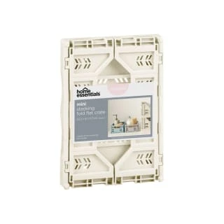 Mini Stacking Fold Flat Crate 22.2 X 15 X 8.7cm - Cream - Image 3