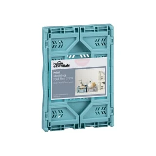 Mini Stacking Fold Flat Crate 22.2 X 15 X 8.7cm - Teal - Image 3