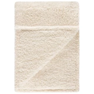 Simply Everyday Teddy Rolled Throw - Cream - Image 3