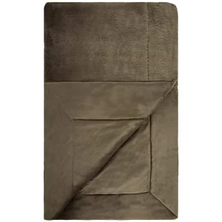 B&M Aspen Faux Fur Throw - Sage - Image 4