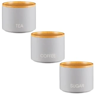 B&M Stackable Tea Coffee Sugar Storage Jars 3pk - Image 2