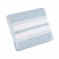 B&M Newbury Stripe Bath Towel - Blue