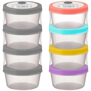Simply Everyday Stackable Storage Pots 4pk - Grey - Image 3