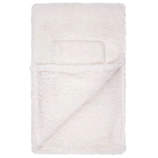 Home Essentials Teddy TV Blanket - Cream - Image 2
