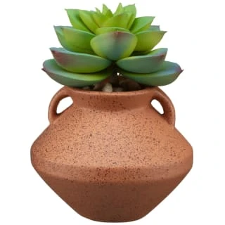 B&M Small Succulent Vase - Orange