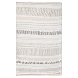 Winston Grey Stripe Sherpa Throw - Image 3