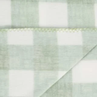 Simply Sage & Gingham Polar Fleece Throw 2pk - Image 7