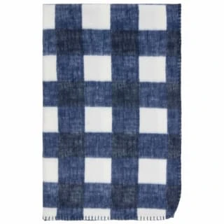 Simply Navy & Gingham Polar Fleece Throw 2pk - Image 2