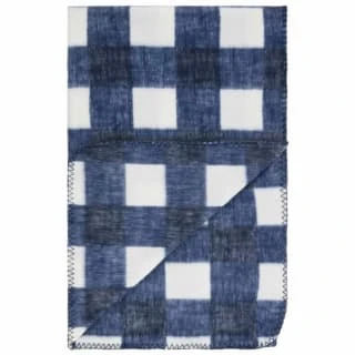Simply Navy & Gingham Polar Fleece Throw 2pk - Image 3