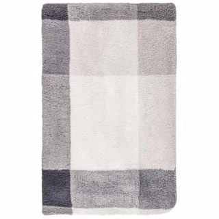 Grey Check Sherpa Throw - Image 3