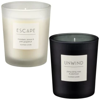 B&M Unwind Scented Candle - Ylang Ylang & Rose & Patchouli - Image 2