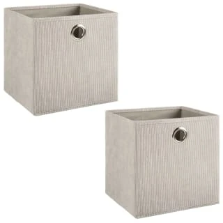 Lokken Cord Storage Cubes 2pk - Light Grey - Image 3