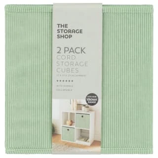 Lokken Cord Storage Cubes 2pk - Sage - Image 2