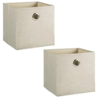 Lokken Linen Storage Cubes 2pk - Natural - Image 3