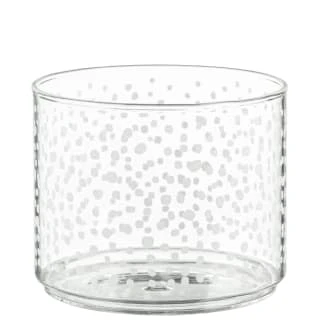 B&M Printed Glass Stackable Storage Jars 3pc - White - Image 3