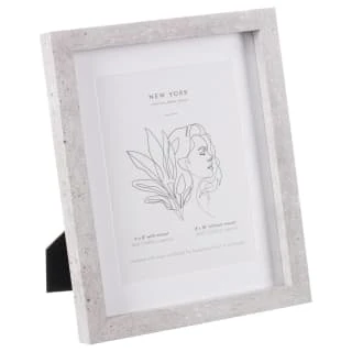 B&M Concrete Effect Photo Frame 6 X 8"